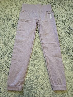 Gymshark Kids Heather purple/Grey High-Waist Leggings